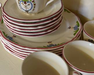 Saint Amand Luncheon Set France