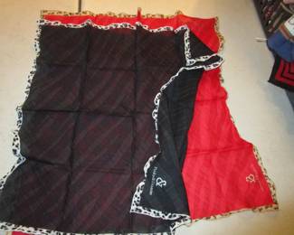 Selection of designer hankies, neck scarves
