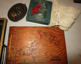 Vintage snaps, metal Lincoln, Waterford and more