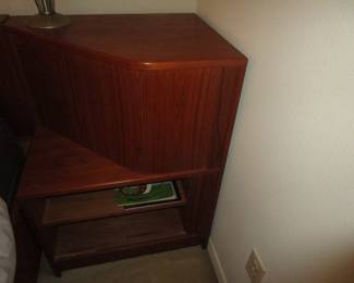 Hundevad nightstands with Tambour doors