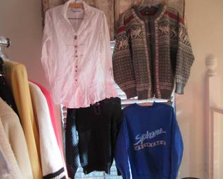 Large selection of 1970's-1990's ladies designer clothing