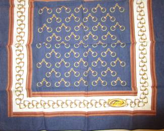 Selection of designer hankies, neck scarves