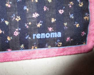 Selection of designer hankies, neck scarves