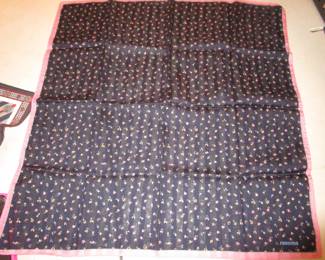 Selection of designer hankies, neck scarves