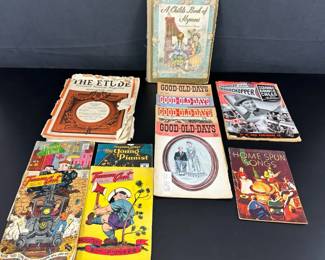 9 Vintage Musical Song Books 1960s 4 Good Old Days Magazines  3 Treasure Chest Paper Books
