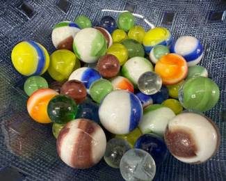 Lot Variety of Unique Marbles