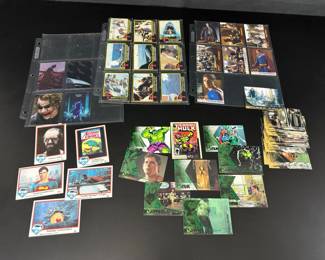 Collectable Marvel cards and Jaws 2 Movie