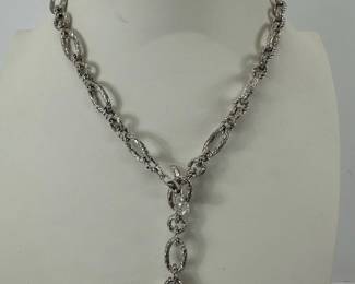 John Hardy JAI 925 14K Crocodile Necklace  Head Pendant  Green Agate