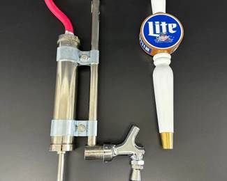 Keg Tap and Miller Lite Tap Handle