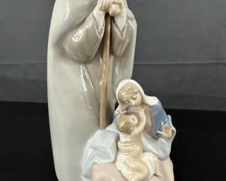 Signed Llado Figure Bless Family 1985 Porcelain Figures