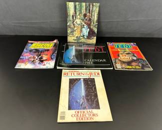 Star Wars The Return of the Jedi and Strikes Back Collector Magazines Posters and Calendar