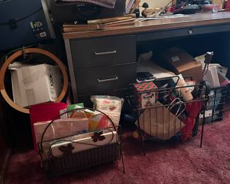 Records, books and lots of nick nacks to look thru