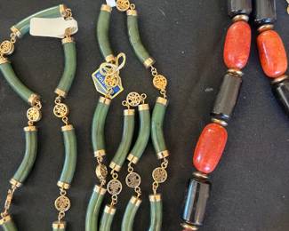 Jade and onyx and carnelian 