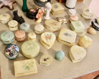 All of these trinket boxes are Alabaster 