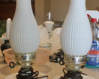 Also have Milk Glass Wall sconces 