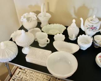 Lots of Milk Glass