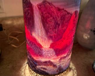 Vintage 1956 L.A. Goodman Mfg. Co. Campfire Motion Lamp