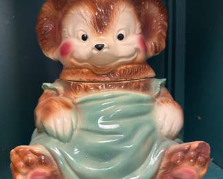 Vintage Brush McCoy Teddy Bar Cookie Jar