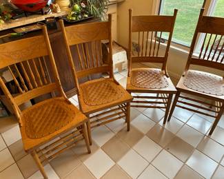 carved back leather and nailhead seats 