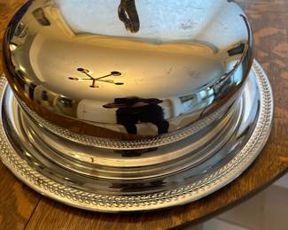 Stainless Cake Plate with Cloche
