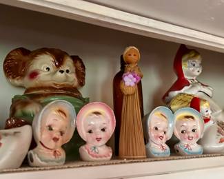 Vintage Cookie Jars, Salt Pepper 