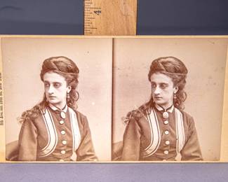 $15.00  -  CELEBRITY STEREOVIEW - ACTRESS MARY SCOTT SIDDONS  -  $15.00
