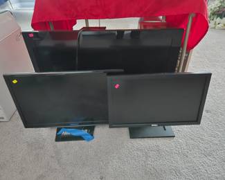 Flat screen TVs and computer monitors