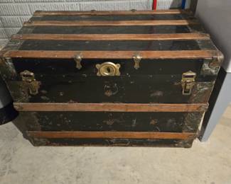 Antique steamer trunk