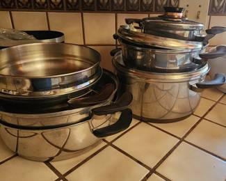 Vintage pots and pans 