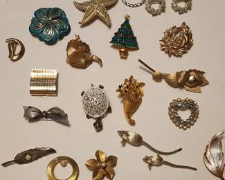 Enamel brooches 