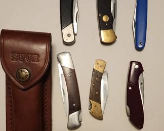 Buck knifes, Kershaw knifes 