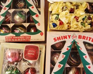 Glass Christmas ornaments 