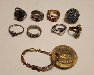 925 rings, costume jewelry 