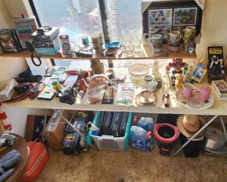 Large lot of glassware and miscellaneous 