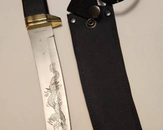 13in dragon dagger knife with sheath 