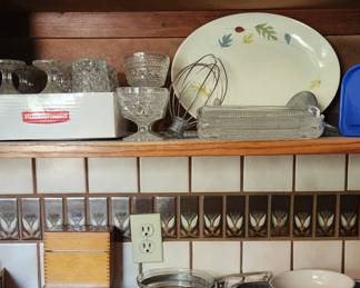 Large lot of glasses