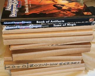 Hard back Dungeon & Dragons Books earyl 1980s. 