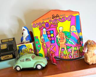 Barbie, Volkswagen Bug Toy Car,  Cash Register, Wind-Up Toy & More! 