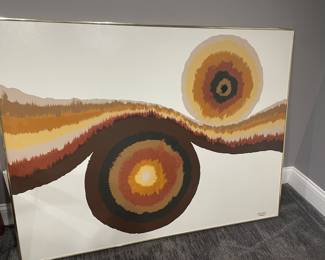 MCM acrylic by Gimrey (54" x 41.5") - framed