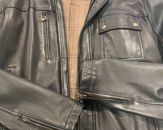 Men’s leather jacket - excellent condition by Coke Haan - excellent condition