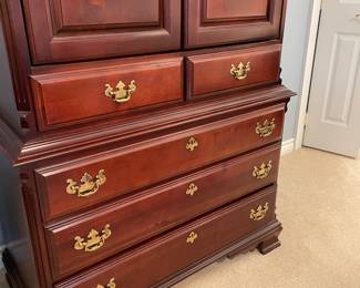Another view of the drawers to armoire