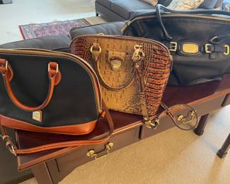 Dunne & Burke, Brahmin, and Michael Kors purses