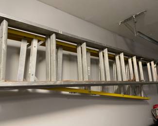2 aluminum ladders