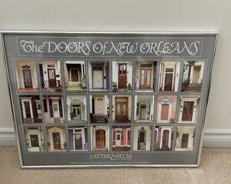 print - doors of New Orleans - framed
