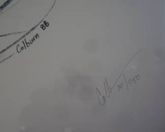 Colburn's signature and number