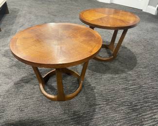 MCM pair of side tables - beautiful condition - some general wear on top