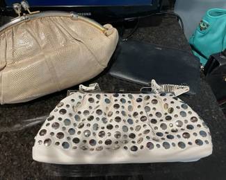 Vintage Ludith Leiber leather clutch