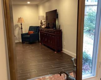 Mirror with brushed Gold Frame