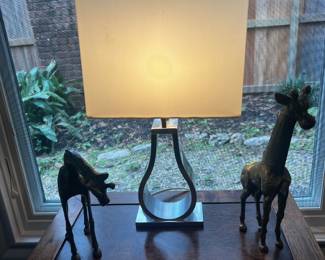 Silver Table  lamp