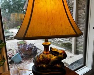 Ceramic bunny lamp